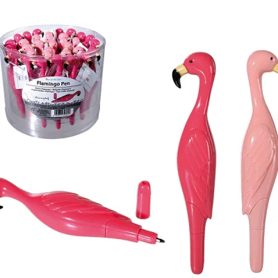stylos à bille flamant rose