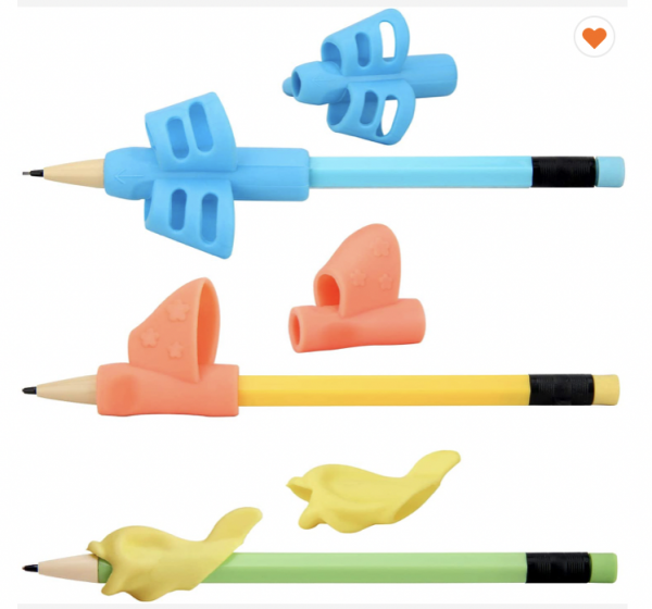 Poignées de crayon en silicone pour enfants - Paquet de 3
