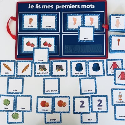 Je lis mes premiers mots (Version française uniquement)- jeu orthopédagogique - Julie ortho - orthopédagogue laval